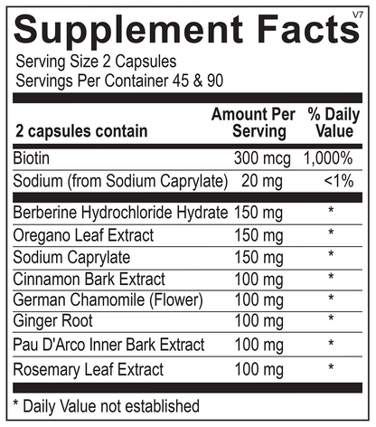 Dr. M's supplements: Candida Harmony