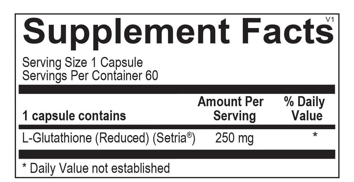 Dr. M's supplements: Glutathione