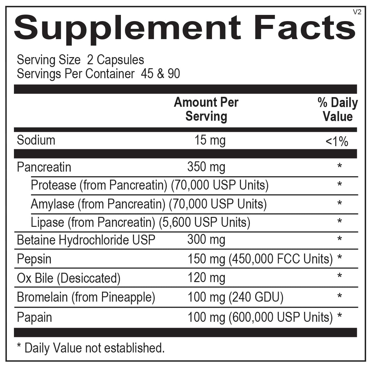 Dr. M's supplements: Dr. M's Digest Plus