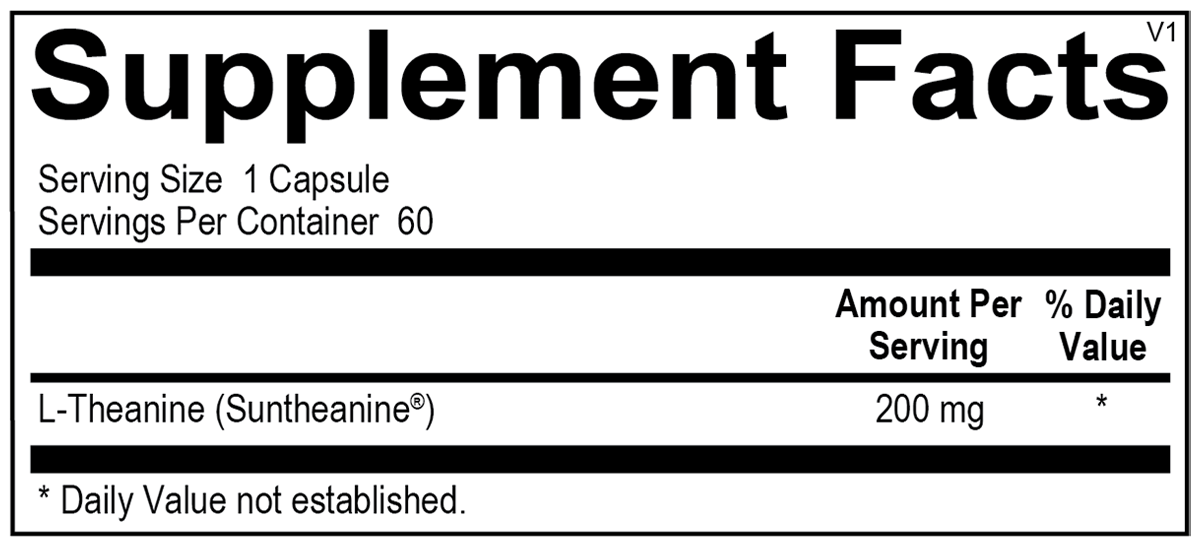 Dr. M's supplements: Theanine Essentials