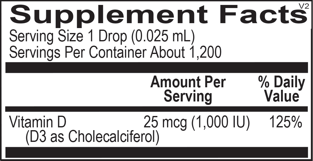 Dr. M's supplements: D3 Liquid