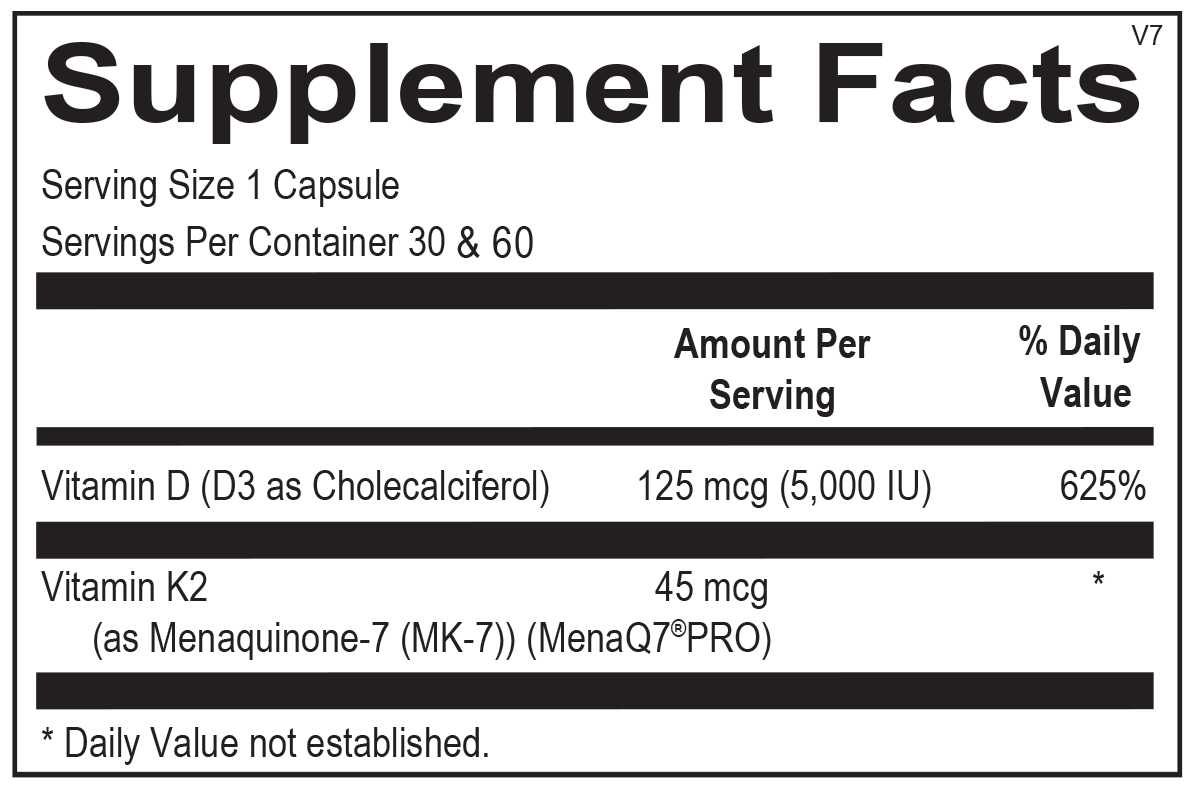 Dr. M's supplements: K + D Flex Force