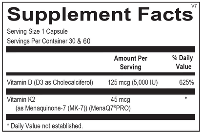 Dr. M's supplements: K + D Flex Force