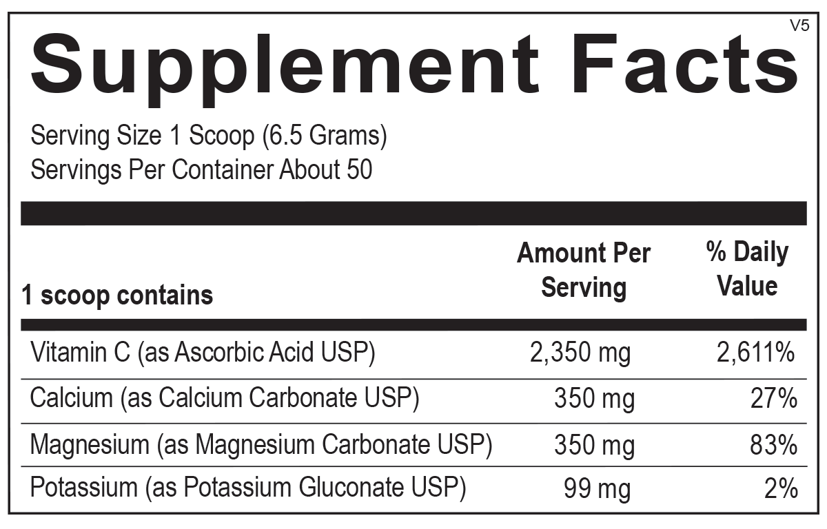 Dr. M's supplements: Vitamin C Powder